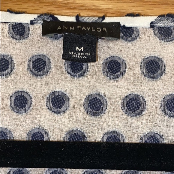 Ann Taylor Polka Dot Blouse - Picture 3 of 10